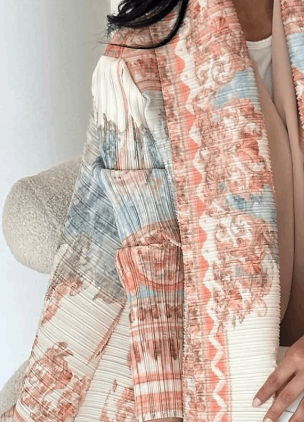 Printed Open Abaya