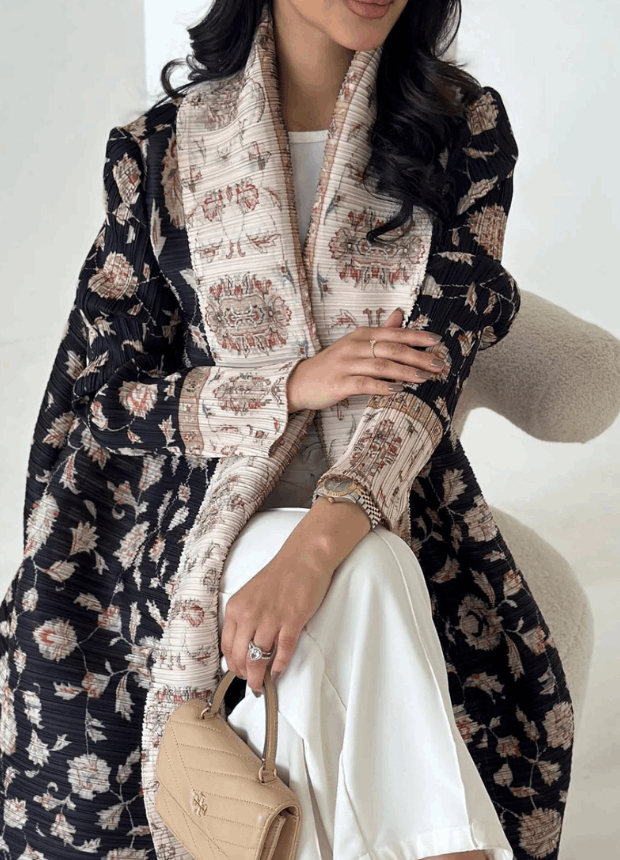 Printed-Open-Abaya