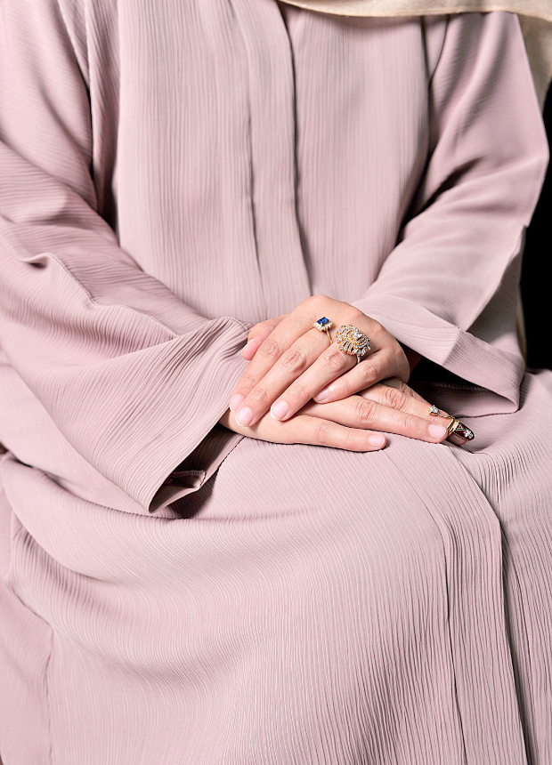 Caramel Pink Abaya 01