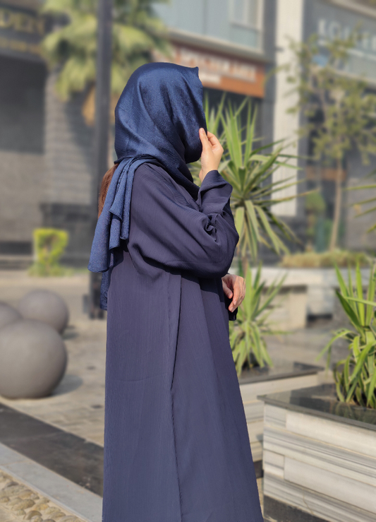 Dark Blue Abaya 01