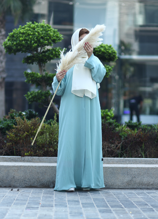 Light Blue Abaya 01