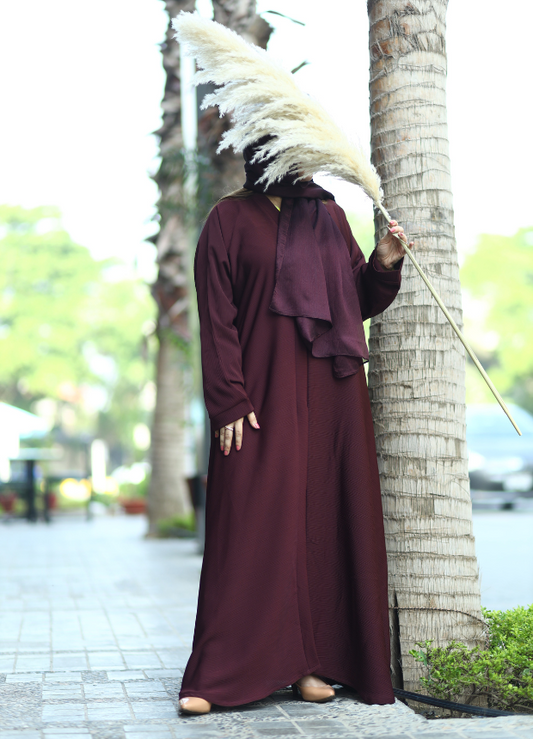 Maroon Abaya 00