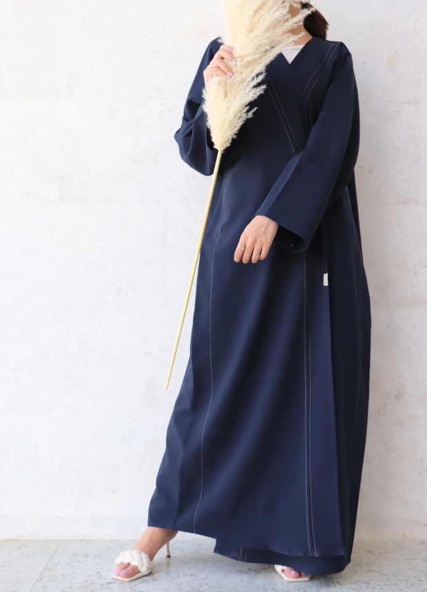 Navy Blue Gown Style Abaya