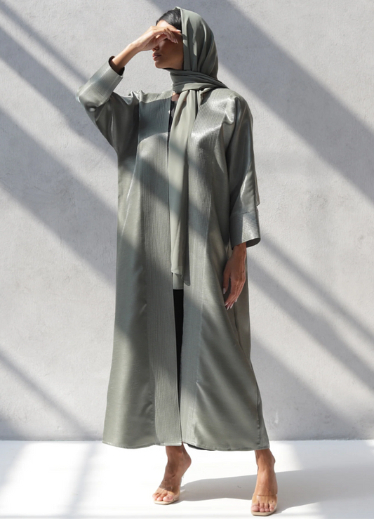 Olive Gown Style Abaya 