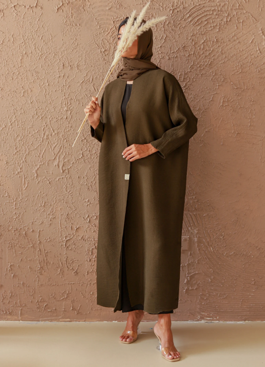 Open Olive Abaya